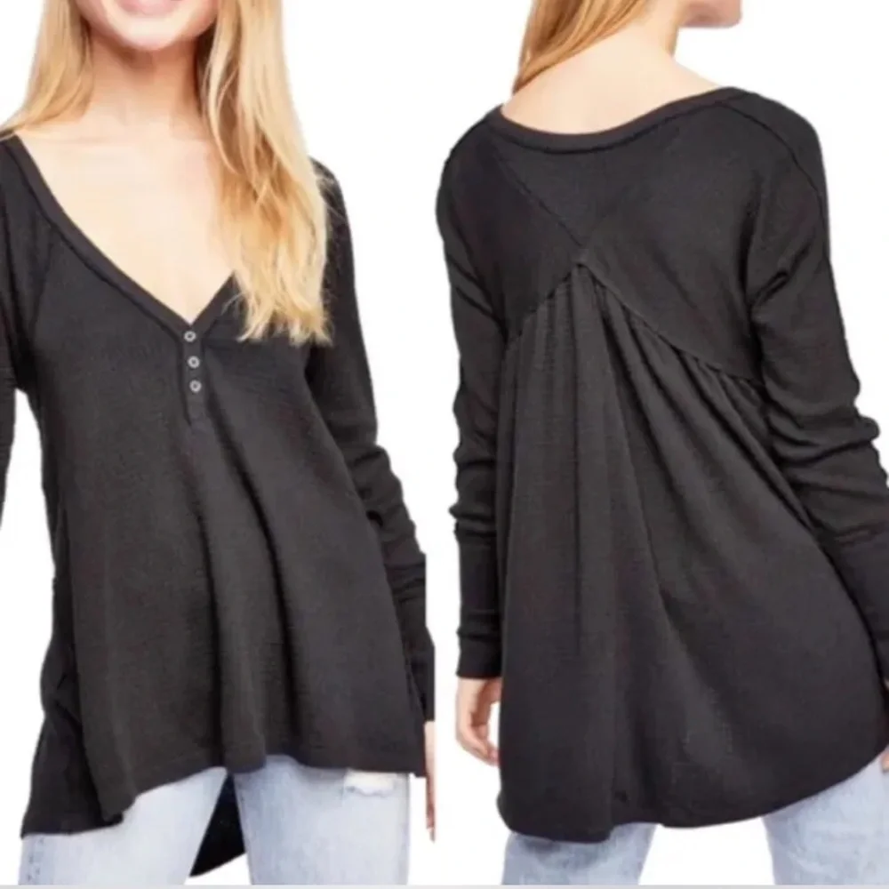 Free People We the Free Citrine Textured Top